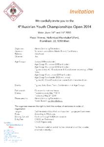 Invitation  Invitation Austrian Youth Open Championship[removed]|Seite