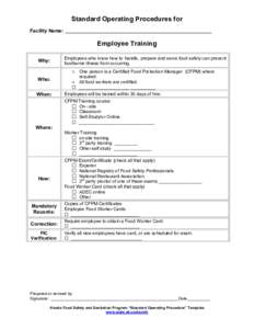 Microsoft Word - SOP_employeetraining.rtf