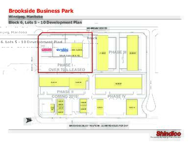 Brookside Business Park Winnipeg, Manitoba Block 6, LotsDevelopment Plan  