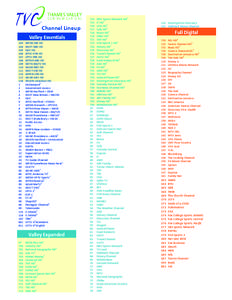 Channel Lineup Valley Essentials[removed]