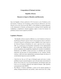 Biological hazards / Safety / Biosecurity / Biological Weapons Convention / Biocontainment / Biosafety / Biological warfare / Biorisk / Biological agent / Biology / Bioethics / Risk