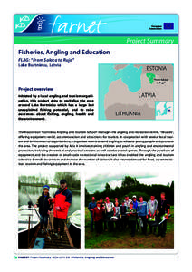 European Commission Project Summary Fisheries, Angling and Education FLAG: “From Salaca to Ruja”