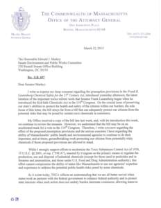 THE COMMONWEALTH  OF MASSACHUSETTS  OFFICE OF  THE ATTORNEY  GENERAL  ONE ASHBURTON PLACE BOSTON, MASSACHUSETTS 02108  TEL: (617) 727­2200 