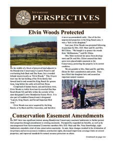 PERSPECTIVES STEWARDSHIP A Publication of the Brandywine Conservancy’s Environmental Management Center  Spring 2008, Volume 18, Number 1