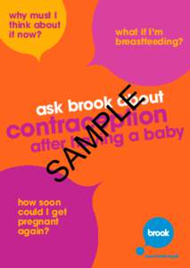 why must I think about it now? what if I’m breastfeeding?