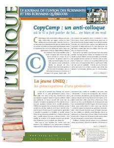 CopyCamp : un anti-colloque où le © a fait parler de lui… en bien et en mal C  ’était risqué, mais ras-le-bol les colloques pré-organisés, préformatés qui exigent surtout de leurs