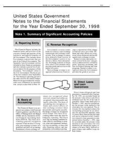 Notes to the Financial Statements  63 United States Government Notes to the Financial Statements