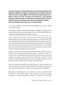 Japan External Trade Organization / Third country relationships with the European Union / International relations / International trade / Political philosophy / Japan–European Union relations / European Union / Federalism / Economic Partnership Agreements