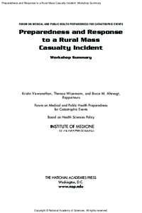 Humanitarian aid / Occupational safety and health / Institute of Medicine / Office of the Assistant Secretary for Preparedness and Response / National Academy of Sciences / Suzet McKinney / Public administration / United States / Science / United States National Academies / Disaster preparedness / Emergency management