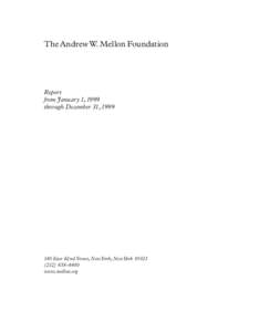 Humanities / United States / Andrew W. Mellon Foundation / Carolyn Makinson / Paul Mellon