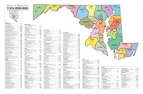 FY 2016 Capital Budget Map