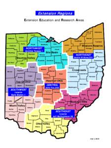 Ex tension R egions Extension Education and Research Areas Lake  Ashtabula