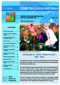 Hydraulic engineering / Environment / Aquifers / Soil physics / Nubian Sandstone Aquifer System / International Atomic Energy Agency / Groundwater / Isotope hydrology / Hydrogeology / Water / Hydrology / Earth