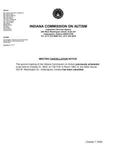 Members Rep. Vanessa Summers, Chairperson Rep. Denny Oxley Rep. Robert Alderman Rep. Cleo Duncan Sen. Kent Adams