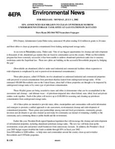 Town and country planning in the United Kingdom / Technology / Brownfield land / United States Environmental Protection Agency / Underground storage tank / Superfund / Environmental remediation / Brownfield regulation and development / Inter-Tribal Environmental Council / Soil contamination / Environment / Pollution