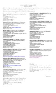 OHIO COUNTRY LIVING FAIR 2014 LODGING SHEET Below is a list of just some of the lodging available in the Columbus area. Using this as a guide, you should be able to find exactly what you want in your price range. You can