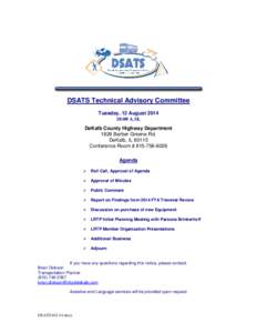 DSATS August 2014 TAC Agenda