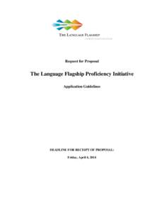 National Security Education Program / Language proficiency / ILR scale / Common European Framework of Reference for Languages / Language education / Education / Interagency Language Roundtable