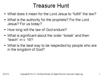 Treasure Hunt ● ● ● ●