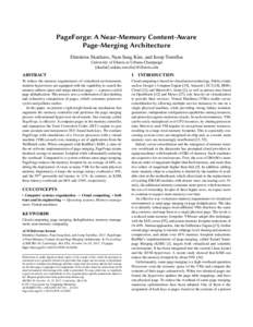 PageForge: A Near-Memory Content-Aware Page-Merging Architecture