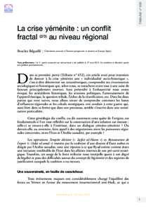 TRIBUNE n° 655  La crise yéménite : un conflit fractalau niveau régional Bouchra Belguellil