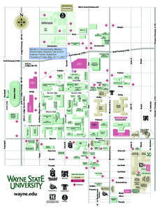 Wayne State University / M-1 / Old Main / Detroit / Interstate 96 / Interstate 75 in Michigan / Prentis Building and DeRoy Auditorium Complex / Geography of Michigan / Michigan / Culture of Detroit /  Michigan