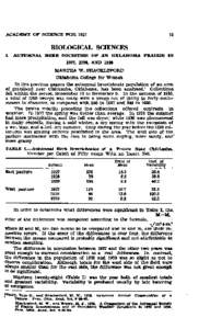 Autumnal Herb Societies of an Oklahoma Prairie in 1927, 1928, and 1930