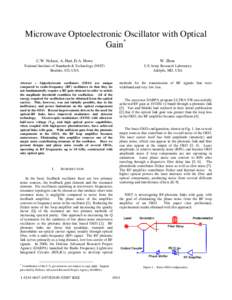 Microwave Optoelectronic Oscillator with Optical Gain