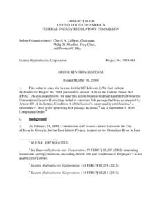 149 FERC ¶ 61,036 UNITED STATES OF AMERICA FEDERAL ENERGY REGULATORY COMMISSION Before Commissioners: Cheryl A. LaFleur, Chairman; Philip D. Moeller, Tony Clark,