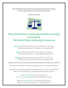 Microsoft Word - Sentencing Guidelines training flyer