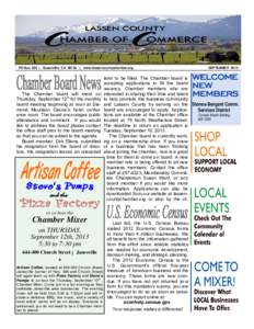 2013 Chamber Newsletter - Sept with inserts