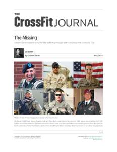 THE  JOURNAL The Missing Lisbeth Darsh explains why she’ll be suffering through a Hero workout this Memorial Day.