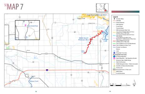 Driftless Area / Whitewater River / Brook trout / Whitewater State Park / Whitewater Township / Trout / Whitewater / Winona County /  Minnesota / Fish / Geography of the United States / Geography of Minnesota