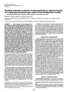 Proc. Natl. Acad. Sci. USA Vol. 95, pp[removed]–14856, December 1998 Evolution
