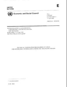 E  UNITED NATIONS  Economic and Social Council