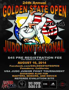 24th Annual  $45 PRE REGISTRATION FEE POST MARKED BY AUGUST 5, 2014