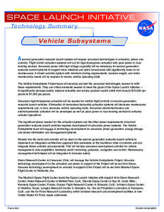 Manned spacecraft / Space access / Spacecraft propulsion / Reusable launch system / Reuse / Space Launch Initiative / Space Shuttle / Marshall Space Flight Center / Avionics / Spacecraft / Spaceflight / Aerospace engineering