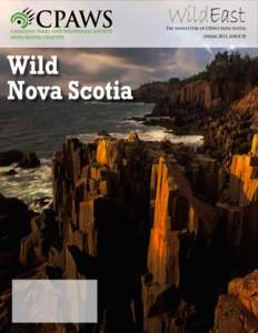 WildEast  The Newsletter of CPAWS Nova Scotia SpringISSUE 20  Wild