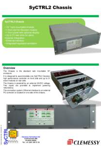 SyCTRL2 Chassis SyCTRL2 Chassis • 19 