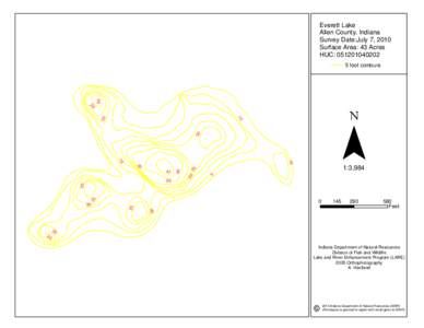 Everett Lake Allen County, Indiana Survey Date:July 7, 2010 Surface Area: 43 Acres HUC: [removed]foot contours