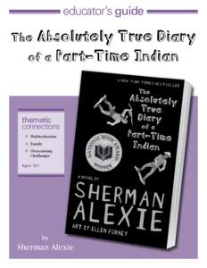educator’s guide  Absolutely True Diary of a Part-Time Indian  The