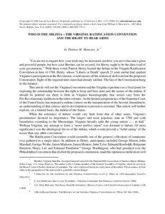 [Copyright © 1990 Lincoln Law Review. Originally published as 19 LINCOLN L. REV[removed]For educational use only. The printed edition remains canonical. For citational use please obtain a back issue from William S. Hein & Co., 1285 Main Street, Buffalo, New York 14209; [removed]or[removed].]