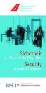 Sicherheit  auf Österreichs Flughäfen Security