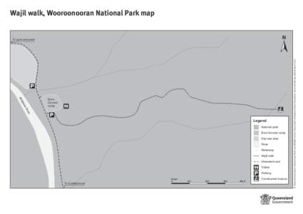 Wajil walk, Wooroonooran National Park map