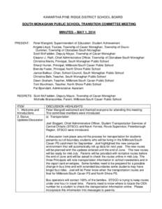 Microsoft Word - SMPS Transition Committee Minutes 1 May 2014.docx