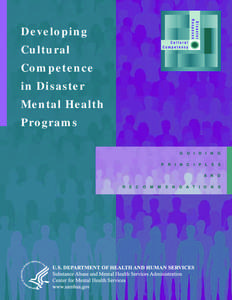 Substance Abuse and Mental Health Services Administration / Center for Mental Health Service / American Red Cross / Cultural competence / Emergency management / Disaster / United States Department of Health and Human Services / Cultural studies / Center for Mental Health Services