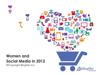 Women and Social Media in 2012 ©Copyright BlogHer Inc. Objective: Women’s social media habits in 2012