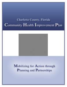 Charlotte County, Florida  Community Health Improvement Plan Mobilizing for Action through P lanning and Partnerships