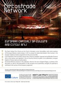 Circostrada Network European Capitals of Culture and circus arts E