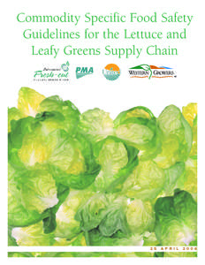 Commodity Specific Food Safety Guidelines for the Lettuce and Leafy Greens Supply Chain TM  25